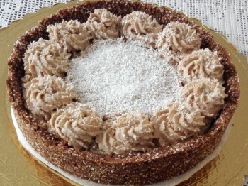 Crostata cocco e nutella senza cottura
