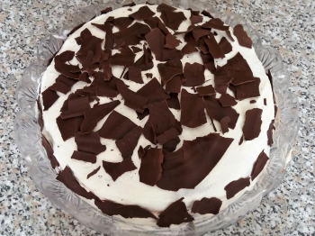 Torta scaglie al cioccolato