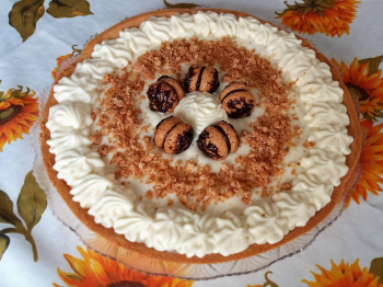 Torta mascarpone amaretti e cioccolato