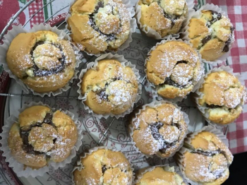 Muffin con crema di nocciole