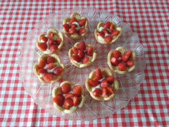 Crostatine con le fragole