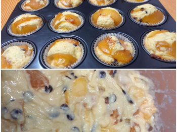 Muffins ciocco- pesche