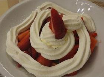 Fragole con la panna