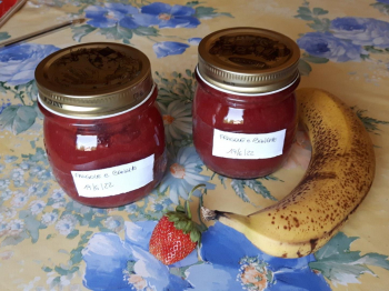 Confettura di fragole e banane