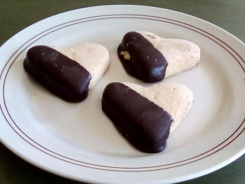 Biscotti ricoperti di cioccolato