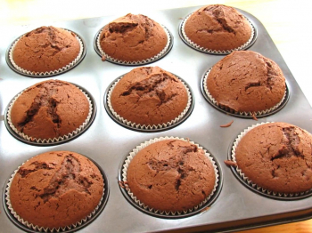 Muffin ai tre cioccolati
