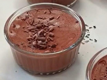 Mousse al cioccolato all'acqua