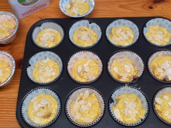 Muffins cocco e pesche