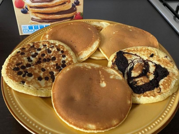 Pancake con gocce di cioccolato