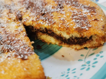 Torta versata cocco e Nutella