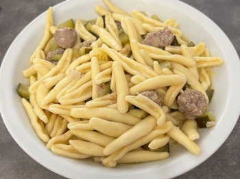 Pasta zucchine e salsiccia