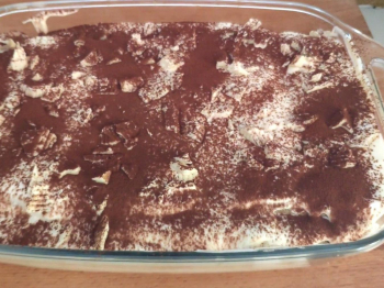 Tiramisù al cocco e cioccolato bianco