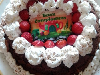 Torta caprese di compleanno 🎂