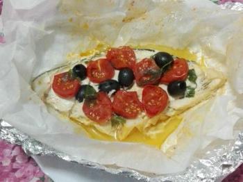 Pesce spada al cartoccio in padella