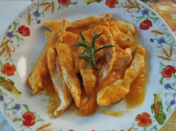Pollo alla zucca
