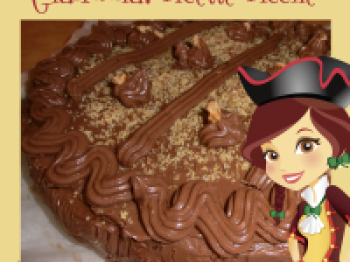 TORTA ALLE NOCI CON CREMA DI BURRO AL CACAO