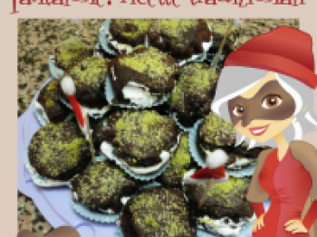 tartufoni con panna pistacchio e glassa di cioccolato -