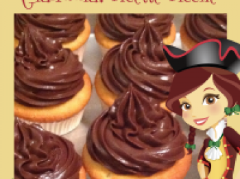 cupcakes vaniglia con frosting al cioccolato