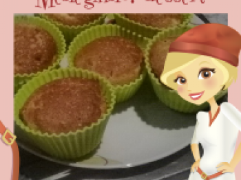 muffin con cuore di cioccolato