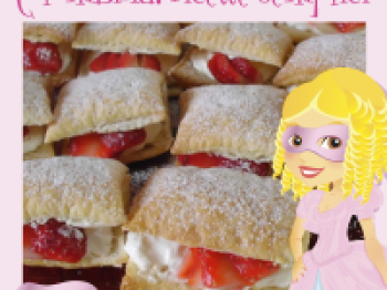 sfogliatelle con crema e frutta