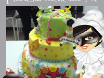 Torta di compleanno tema "Carnevale"