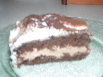 Torta panna e nutella