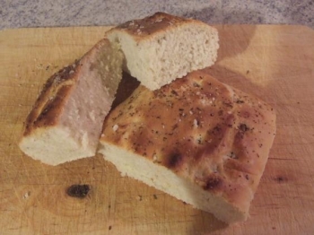 focaccina con pasta madre