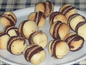 biscotti vaniglia e cuore al caffè