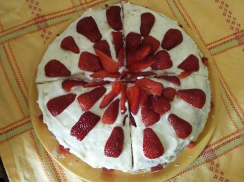 Torta con le fragole