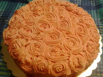 TORTA CON PANDORO E FROSTING