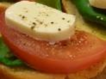 Pane con mozzarella
