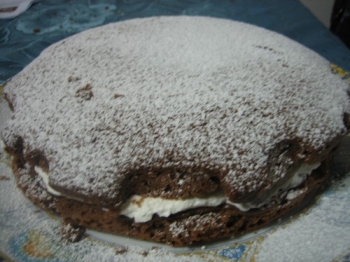 Torta panna e Nutella