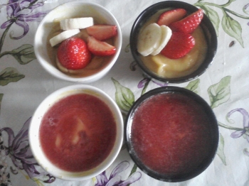 Coppette con fragole