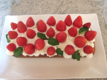 plum-cake alle fragole