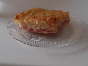 torta di patate con prosciutto e salame