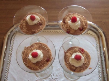 coppe nutella e lamponi