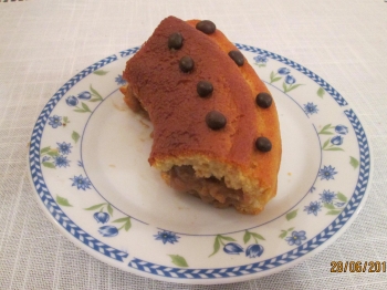 ciambellone allo yogurt e crema di caffé