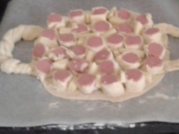 torta salata ai wurstel