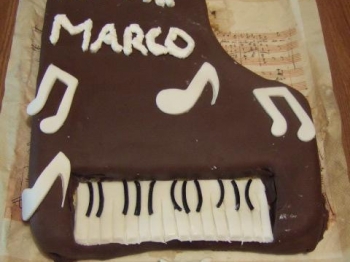 Torta Pianoforte a coda