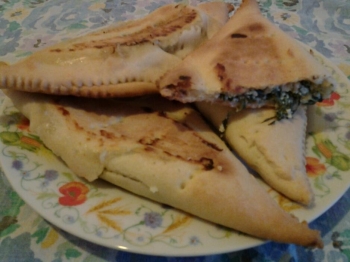 Triangoli di spinaci