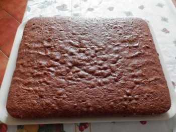 Pan di spagna al cacao senza lievito