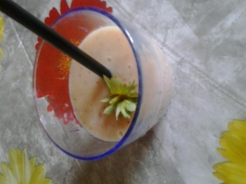 Frullato di banana e fragola