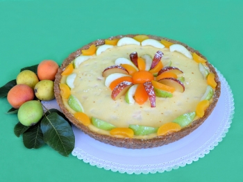 Cheesecake pere/albicocche