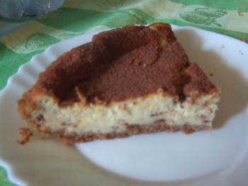 Cheesecake con gocce di cioccolato
