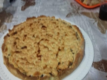 SBRICIOLATA RICOTTA E PERE CON GOCCE DI CIOCCOLATO