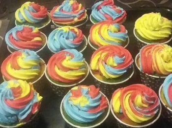 Cupcake arcobaleno