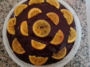 Torta arancia e cioccolato