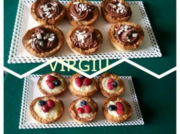 Crostatine con crema e nutella