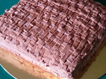 Torta decorata canestro