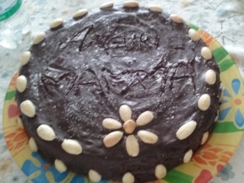 Torta con crema pasticcera